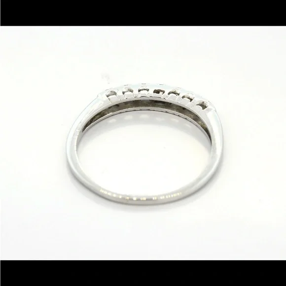 Vintage diamond half eternity band - Picture 3 of 5
